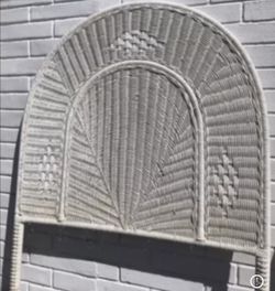 COASTAL WICKER headboard Twin 