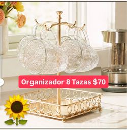 Organizador Elegante Para 8 Tazas Nueva Línea Wildflowers $70.00 Especial $75.00 Princes House Ventas Finales