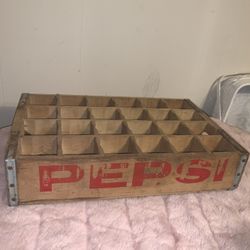 Vintage Wood Pepsi Holder 