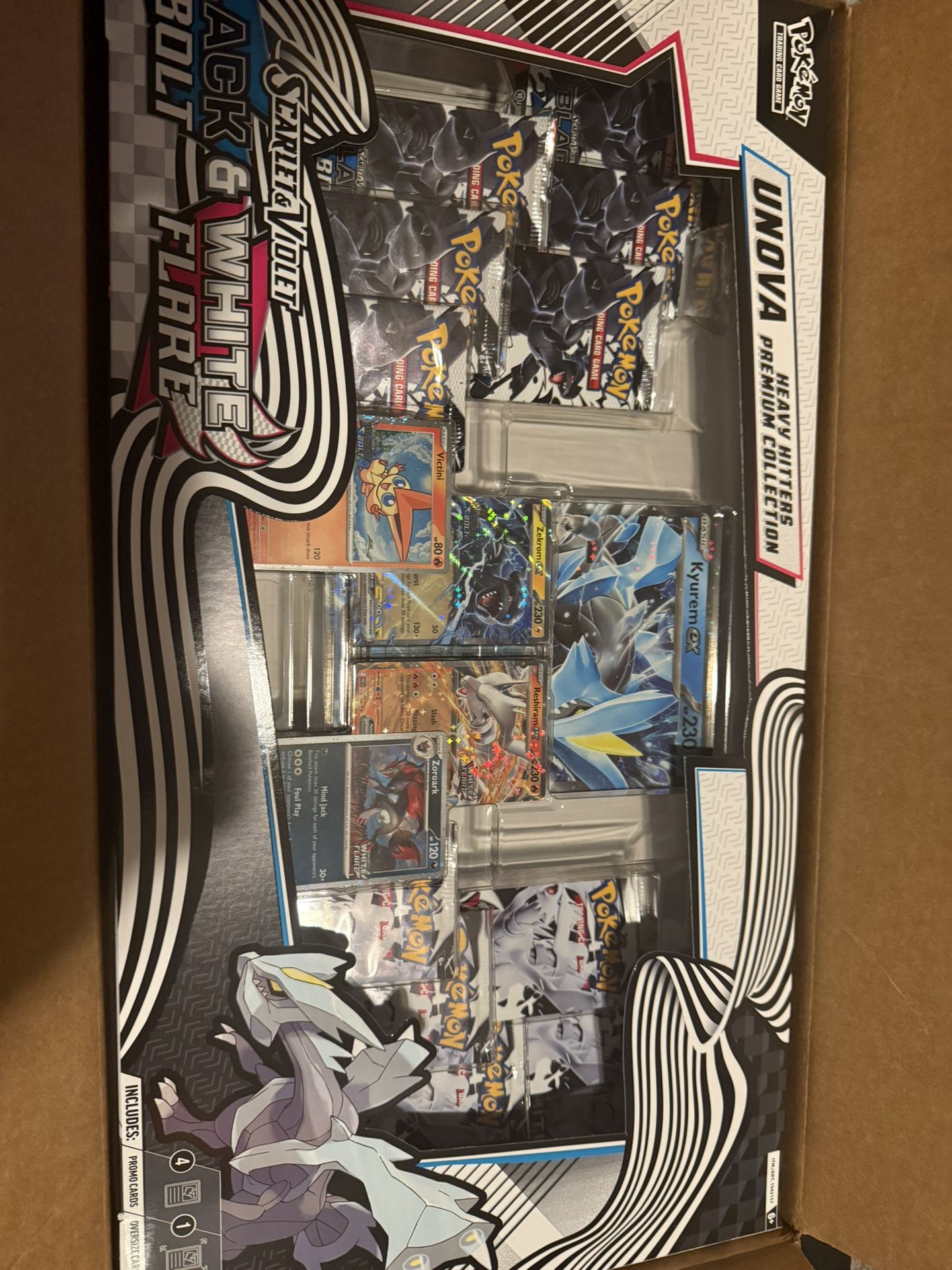Pokémon Unova Heavy Hitters Costco Premium Collection Black Bolt White Flare