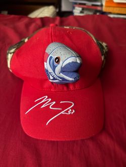 Anaheim Angels  #27 Mike Trout 3D Fish Camo Baseball Hat Cap Stadium Giveaway