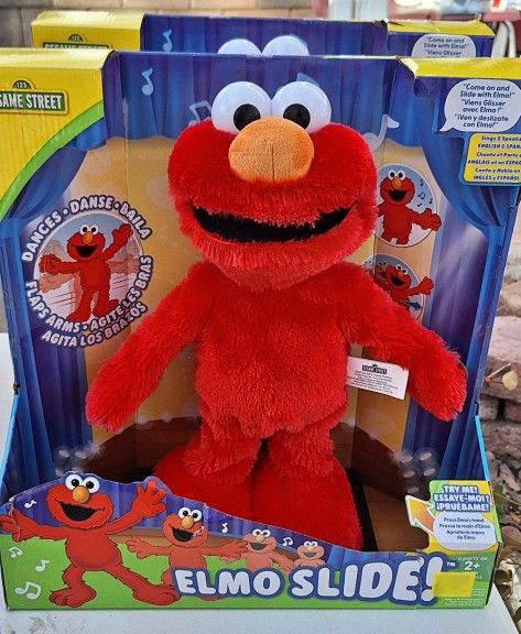 Sesame Street Elmo slide dancing plush