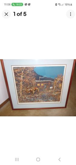 Manfred Kuhnert EARLY SNOW Limited Edition Lithograph Hand Signed 16/250 OBO