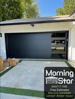 Flush-Textured Garage Doors