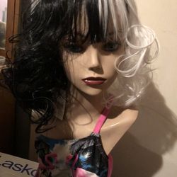 Black And White Wig