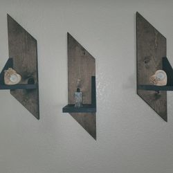 Geometric Floating Shelves 