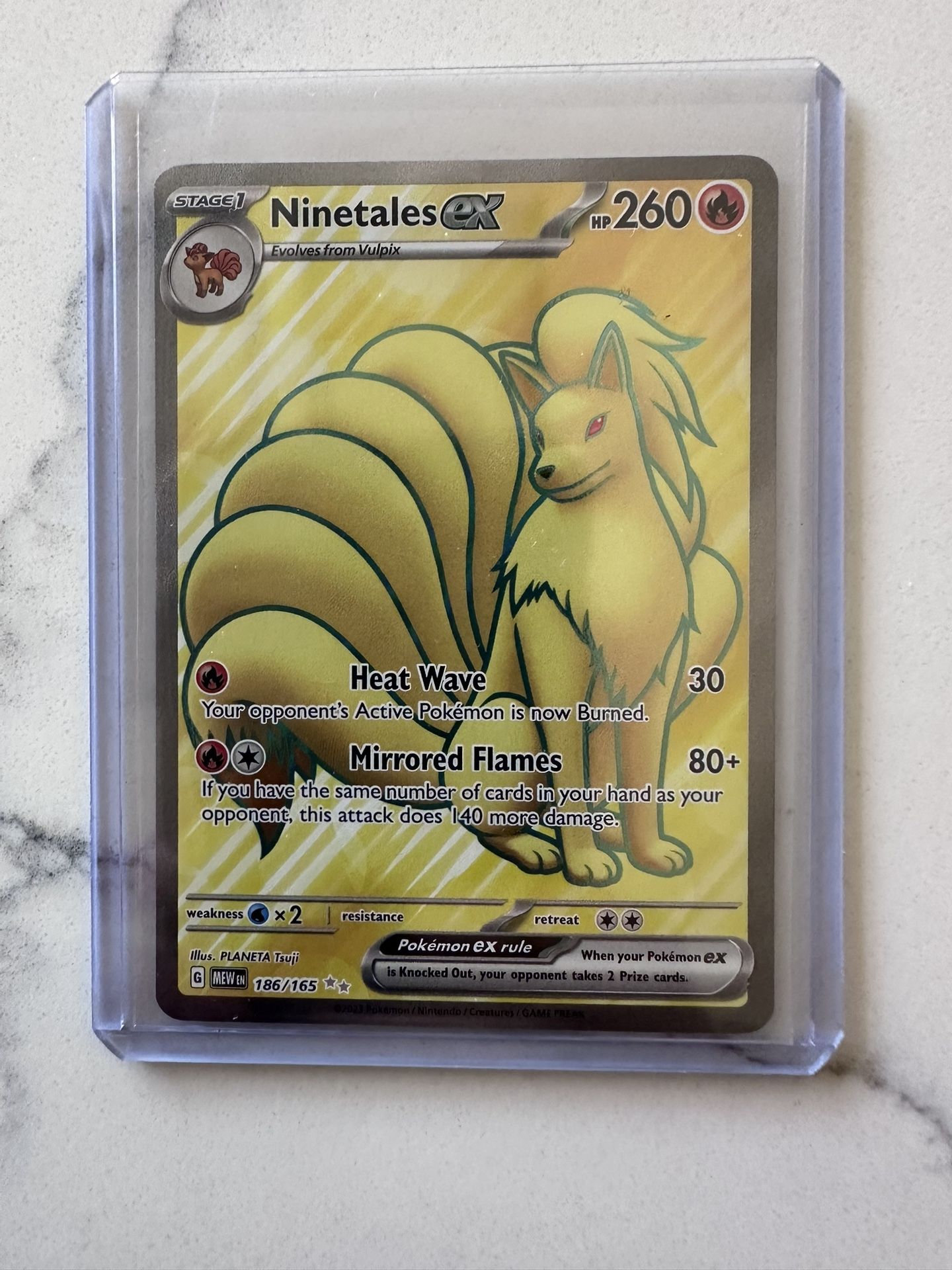 Pokemon Ninetales EX 186/165