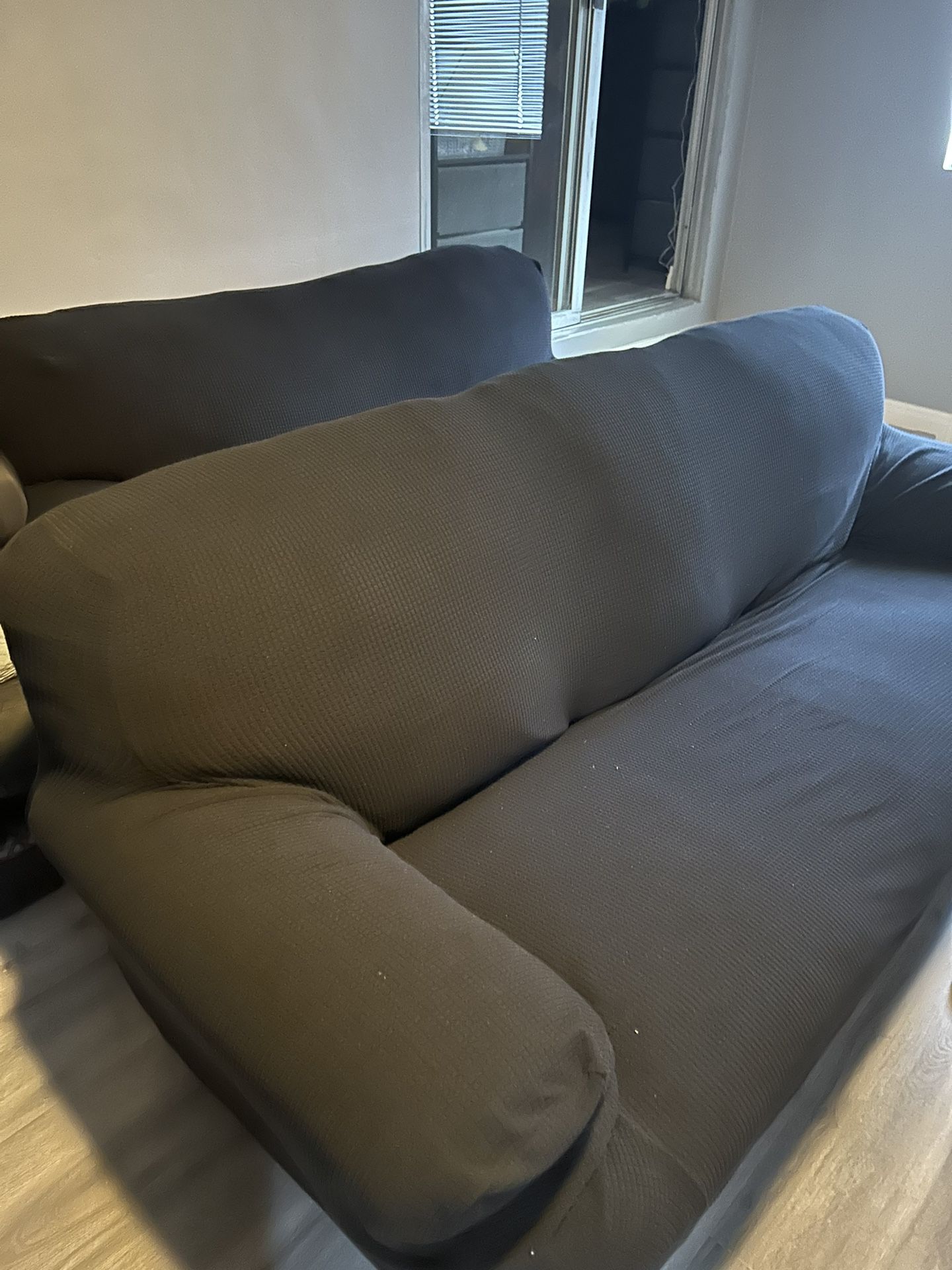 Black Couch Covers: Sofa & Loveseat 