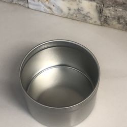 Deep Metal Tins - Round, 8 oz, no  Lid, Silver- 700 count