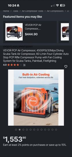 Compressor 4500psi