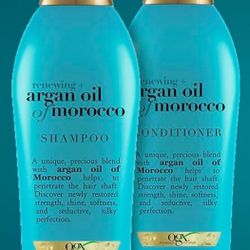 OGX Renewing + Argan Oil of Morocco Shampoo & Conditioner, 25.4 Fl Oz 2 count