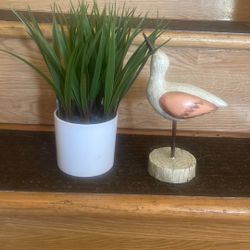 New 7” Long Ceramic Bird Statue