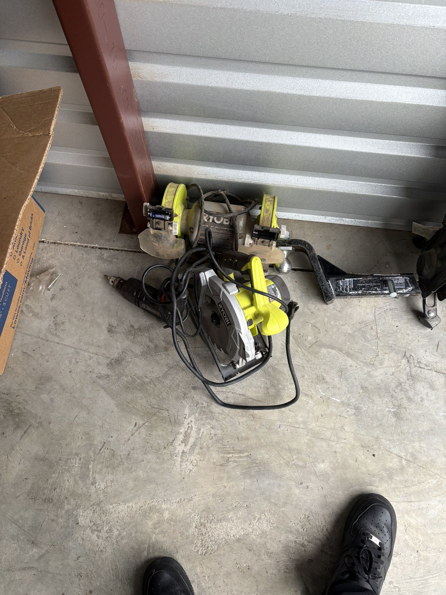 Skill Saw And Grinding Wheel