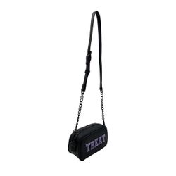 New Betsey Johnson Halloween Trick or Treat Black Crossbody Purse 
