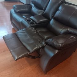*Weekly Feature!!!*---Stunning Madrid Brown Leather Reclining Loveseats---Now $599!!!---Delivery/Financing Available🤭