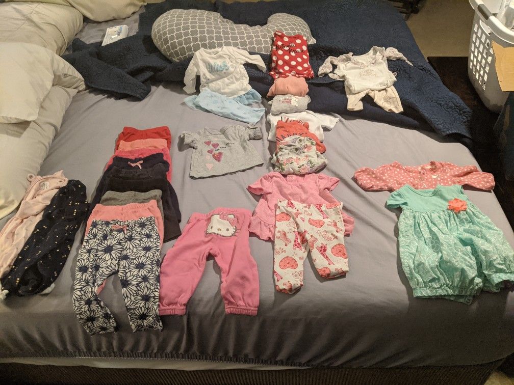 3 month and 3-6 month baby girl clothes