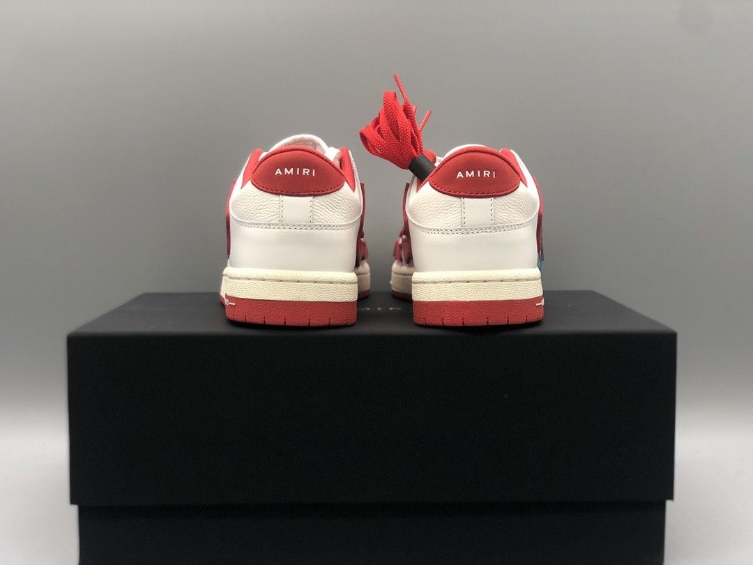 AMIRI Skel Top Low
red and white