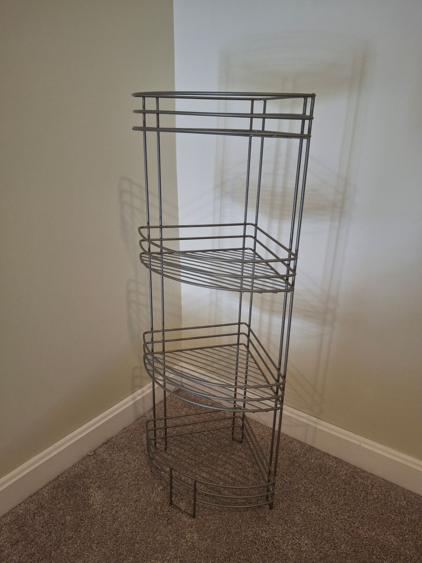 4-Tier Metal Wire Corner Shelf