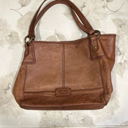 The Sak Leather Shoulder Bag Brown