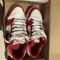 Nike Dunk Low University Red White Men’s Size 7.5 - Clean Condition! 