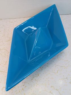 MCM Style Sagaform Paperboat Serving Bowl Blue Form Us With Love Scandinavian Kitsch