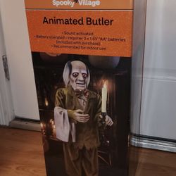 Halloween Animated Butler. 