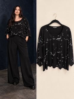 Thief & Bandit Constellation Star Batwing Top Size 4 (Fits 1X/2X)