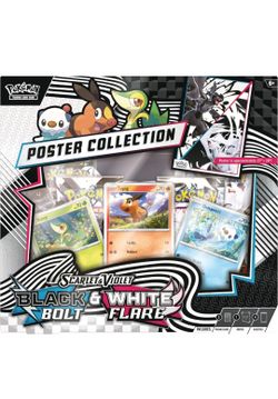 Pokémon TCG Scarlet & Violet Black Bolt White Flare Poster Collection