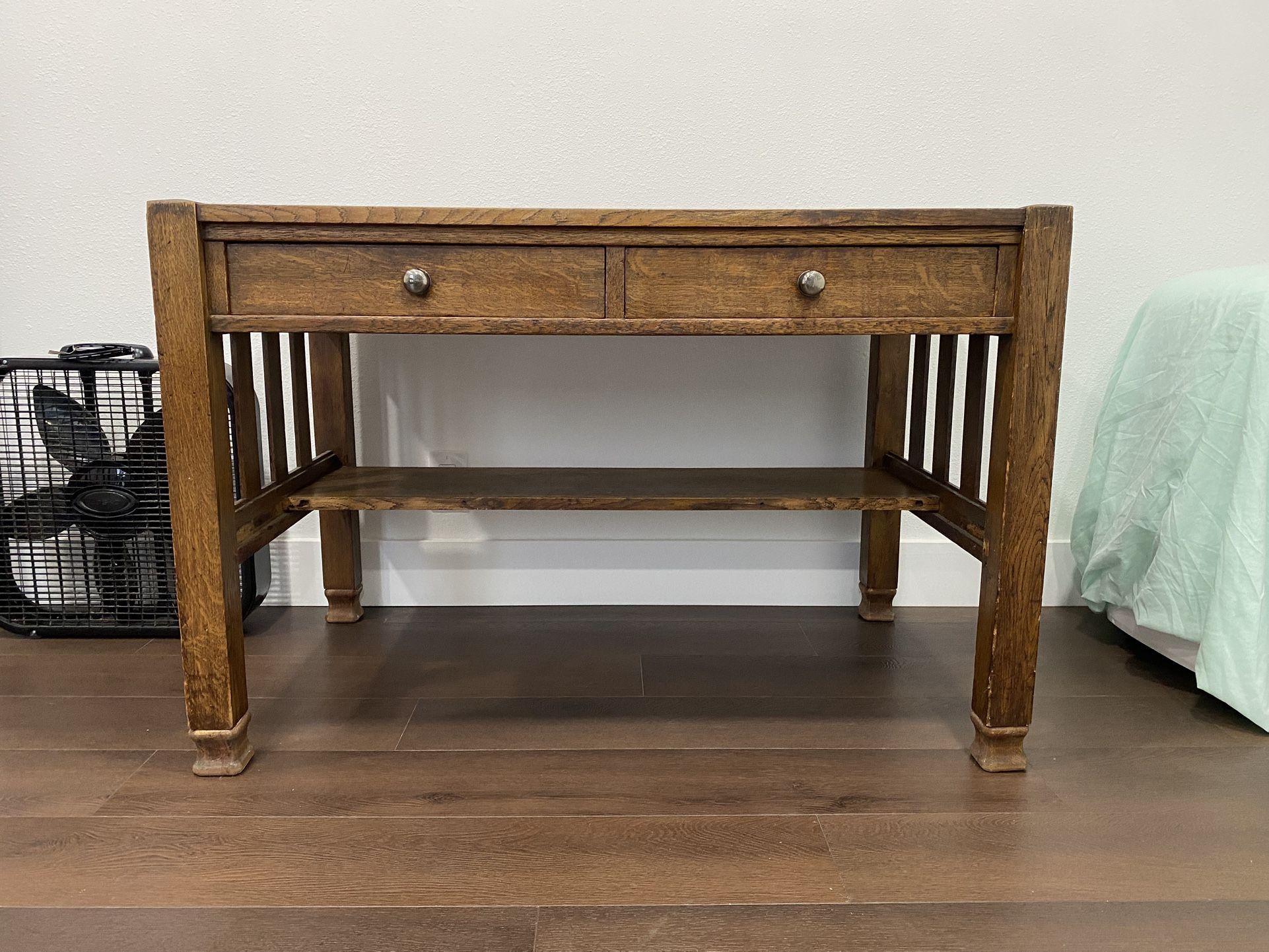 45W x 29.5H inch wooden desk