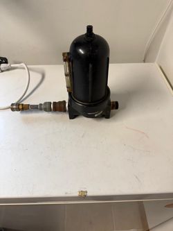 Vtg Speedaire 2Z330A Industrial 250 PSI Airline Filter w/Vision Glass 1/2 Airline Quick Coupler OBO