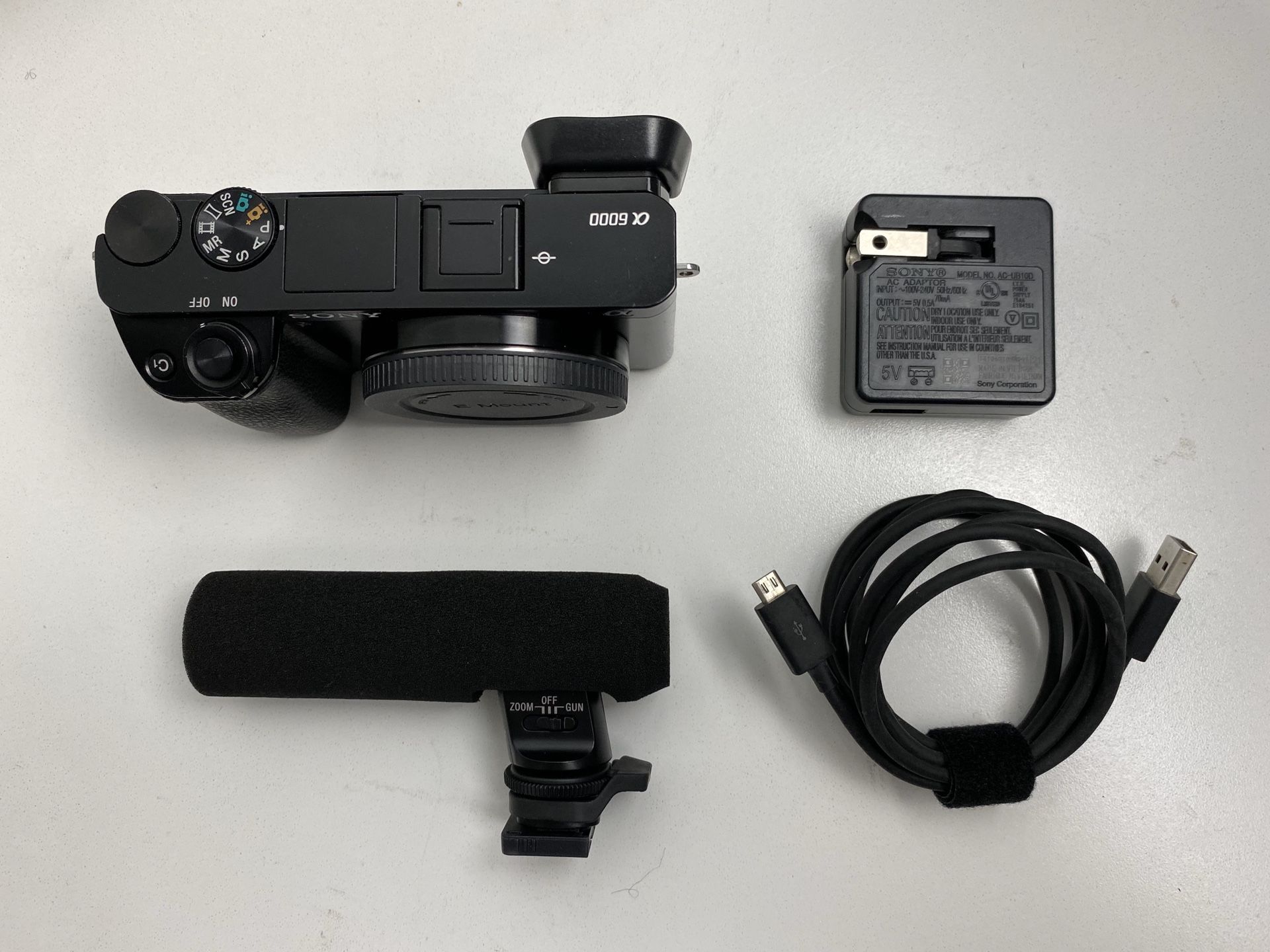 Sony Alpha A6000 24.3MP Camera With Shotgun Microphone