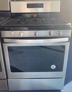 Stainless Steel Whirlpool Five Burner Gas Range (3-0068)
