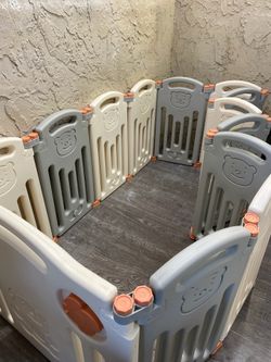 Bear Themed 12 Panel Baby Playpen - See My Other 😀