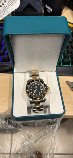 Automatic Diver-Style Watch Two-Tone
