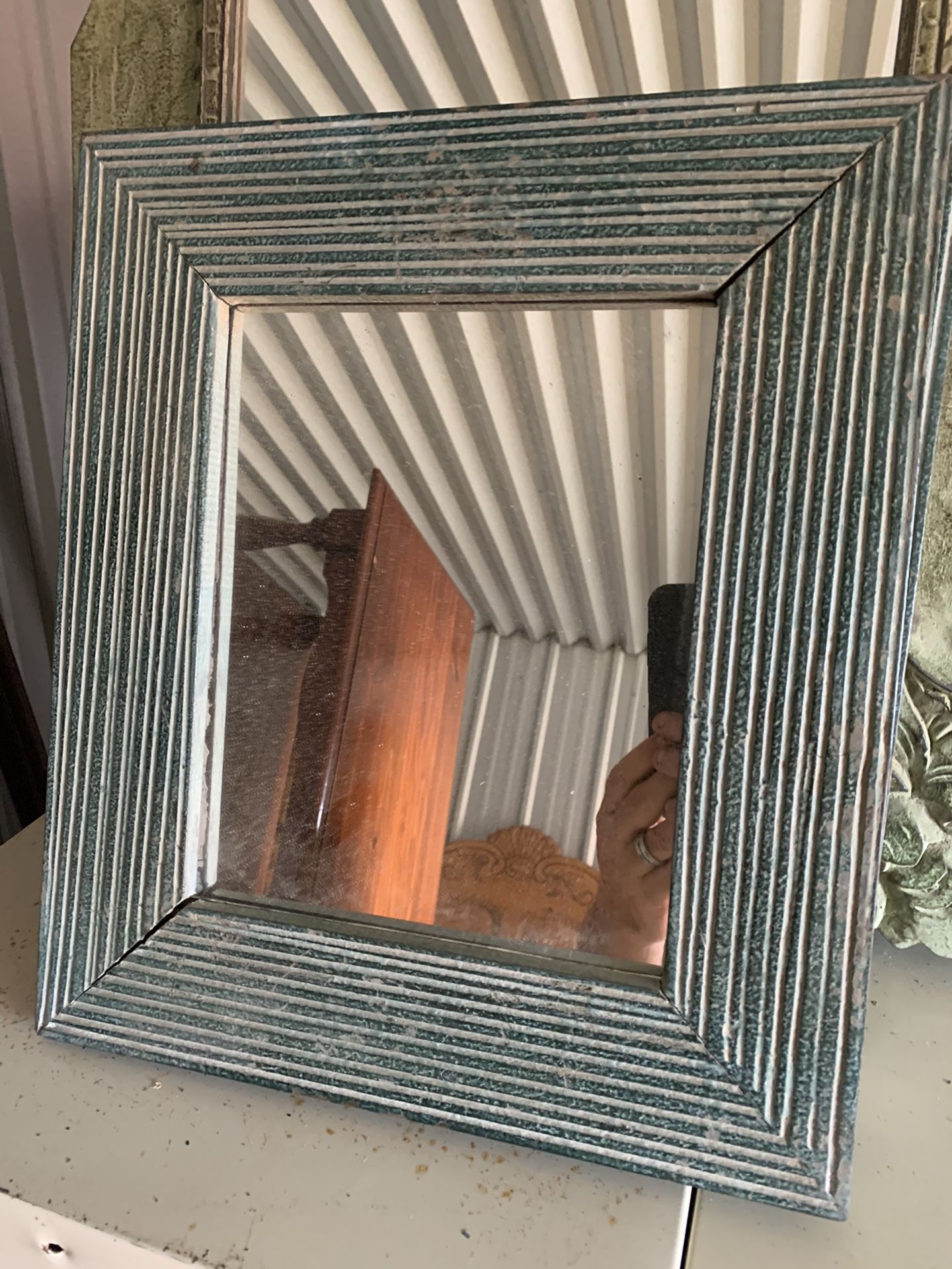 Hand carved indonesian mirror