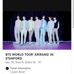 Bts Tickets 4 Available 