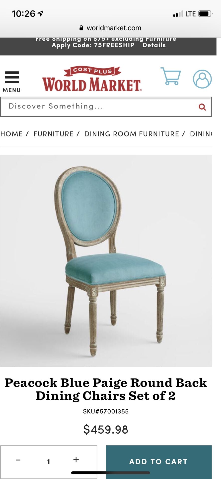 World Market Dining Chairs set of 4 for Sale in View ParkWindsor Hills, CA OfferUp