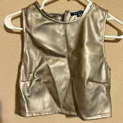New Leather Crop Top $15