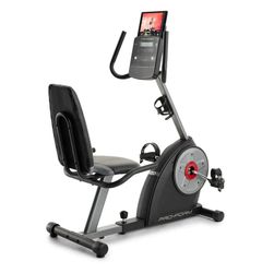 ProForm Recumbent Exercise Bike 400 Ri - Black, 8 Resistance Levels, Magnetic, Foldable