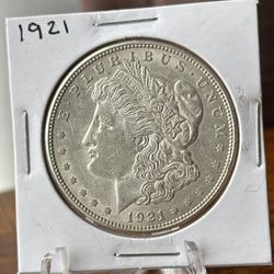 1921 Morgan Silver Dollar Coin 