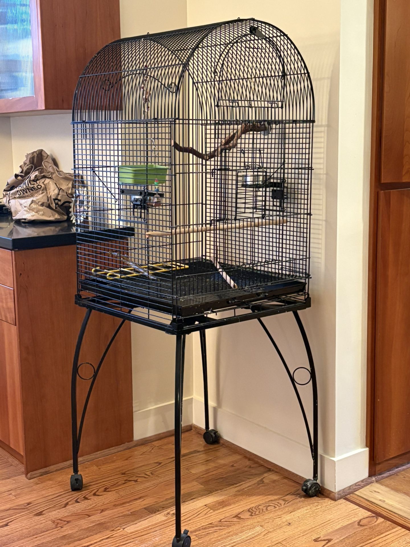 Large Bird Cage On Stand