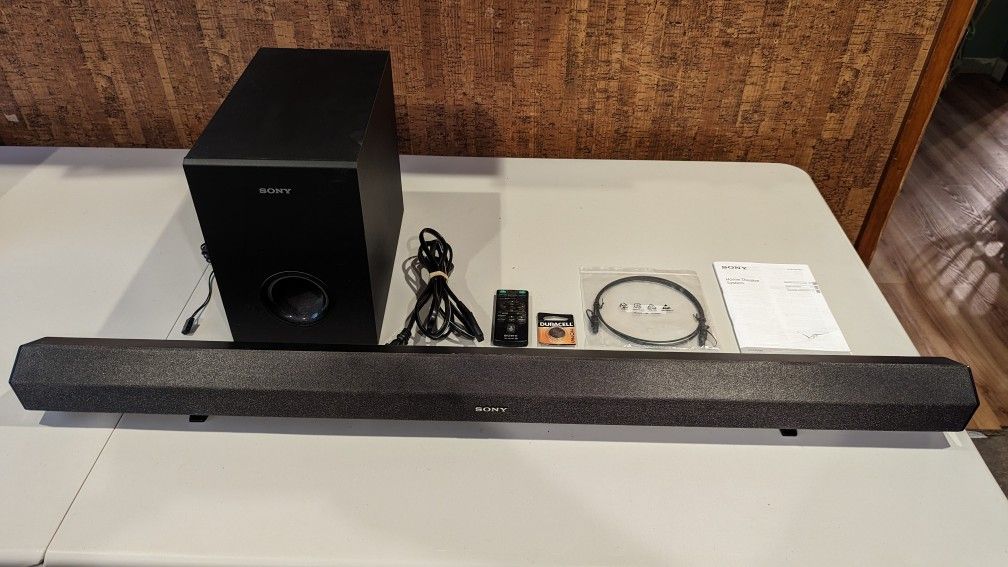 Sony SA-CT60BT 2.1 sound bar system with wired sub-woofer