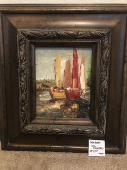 Sailboat Oil Painting