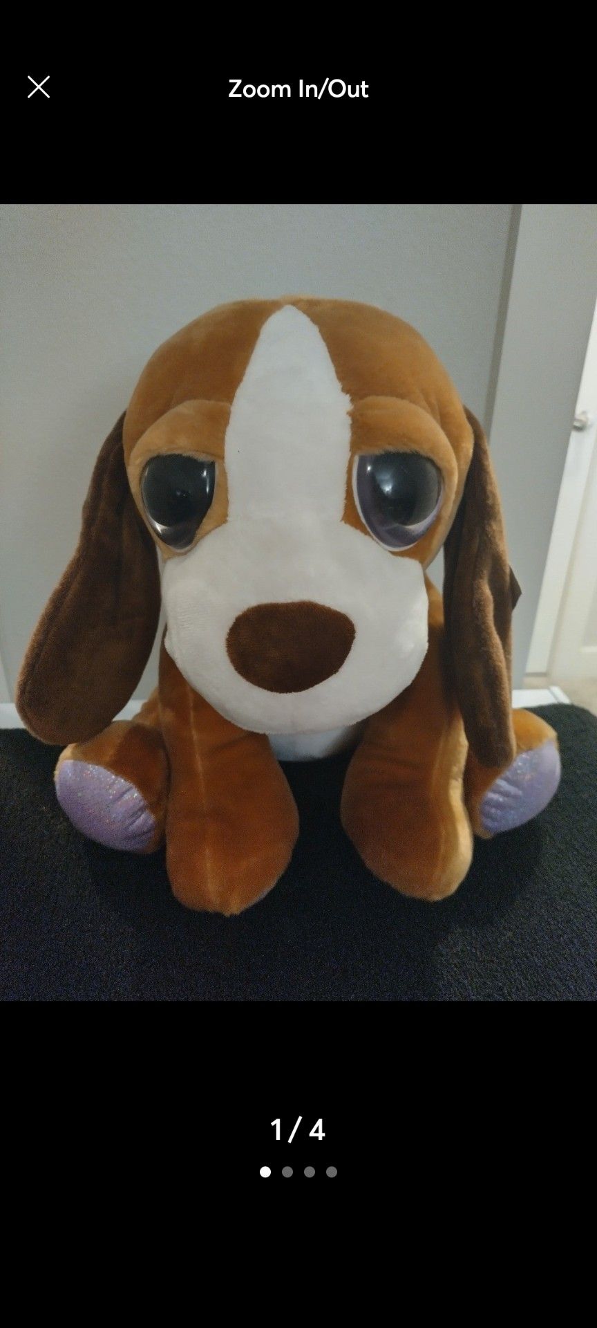 Russ Little Peepers Baxter The Dog 14-in Plush New With Tag