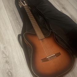 Ibanez FRH10N Nylon-String Acoustic-Electric Guitar Brown Sunburst Flat (MINT CONDTION - LIKE NEW)