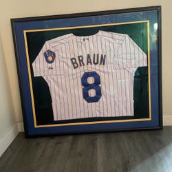 Ryan Braun Framed Jersey