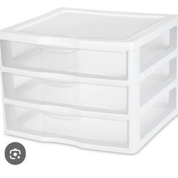 Small 3 Drawer Organizer Storage Unit