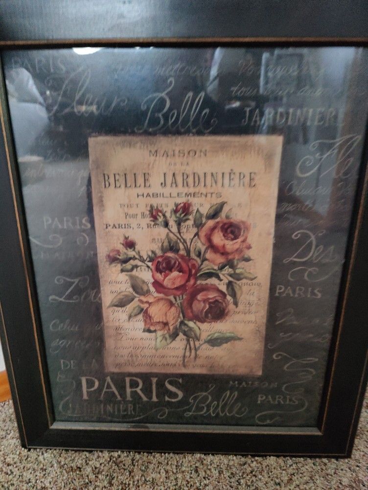 Los Lunas Home Interiors "Paris Roses" Framed Picture
