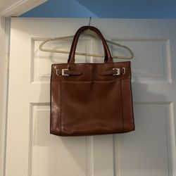 vintage tote bag tan color (hand or shoulder)