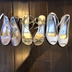 GIRLS LOT OF SIZE 1 SHOES 